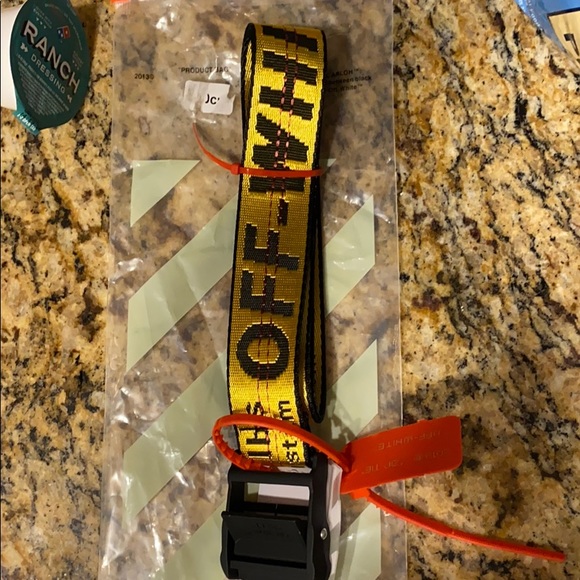 off white designer belt